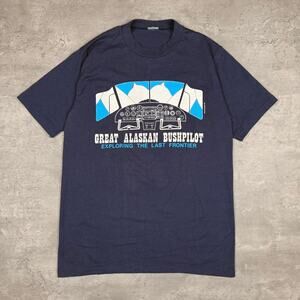Vintage Great Alaskan Bushpilot Last Frontier Funny T Shirt